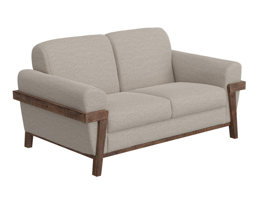 IFD - Loft Brown - Wooden Frame & Base, Loveseat - IUP644-LOV-161 view 1