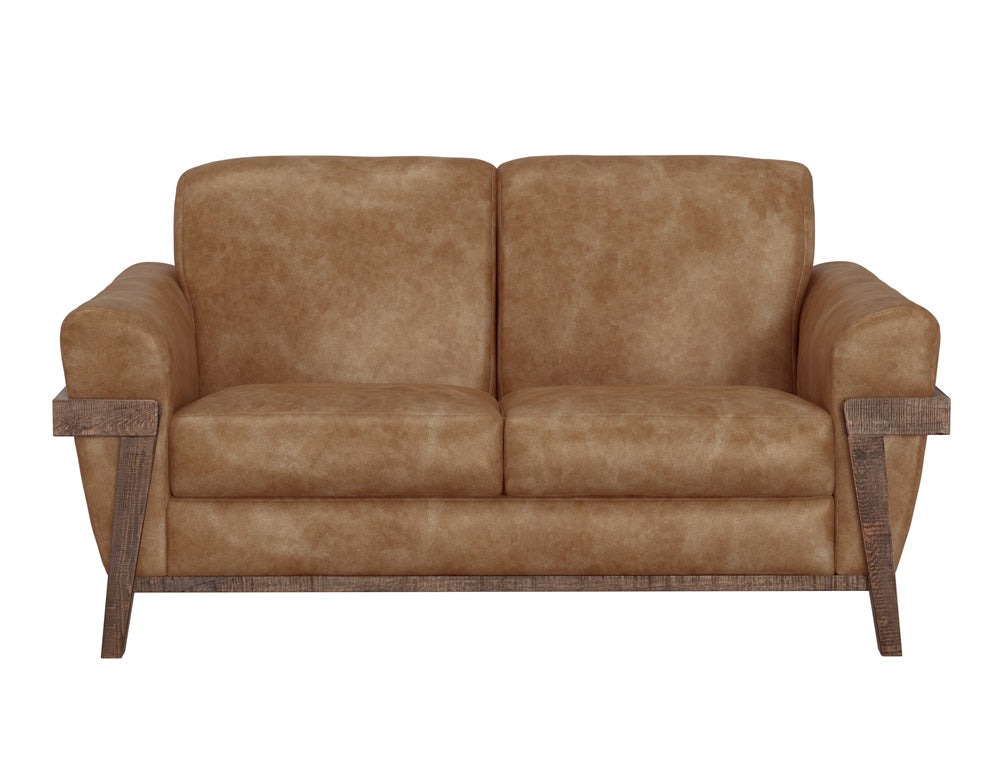 IFD - Loft Brown - Wooden Frame & Base, Loveseat - IUP644-LOV-202 view 2