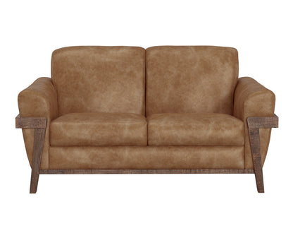 IFD - Loft Brown - Wooden Frame & Base, Loveseat - IUP644-LOV-202 view 2