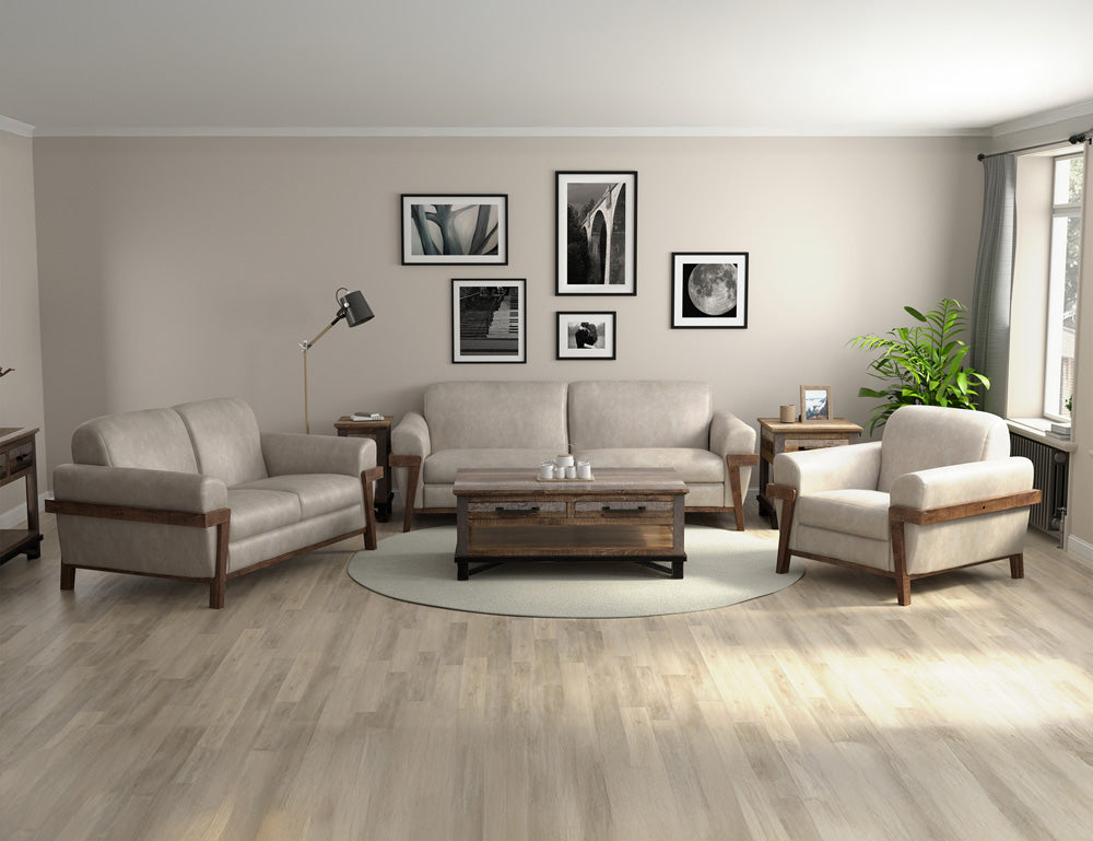 IFD - Loft Brown - Wooden Frame & Base, Loveseat - IUP644-LOV-210 view 4