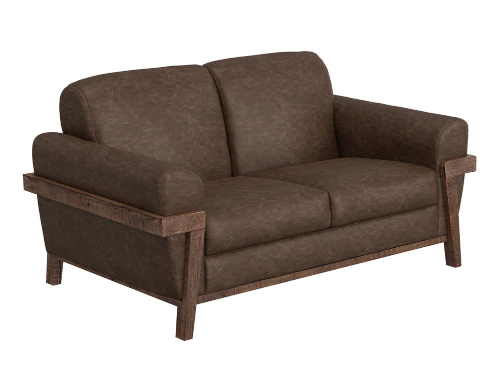 IFD - Loft Brown - Wooden Frame & Base, Loveseat - IUP644-LOV-212 view 1