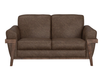 IFD - Loft Brown - Wooden Frame & Base, Loveseat - IUP644-LOV-212 view 2