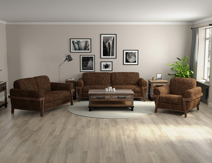 IFD - Loft Brown - Wooden Frame & Base, Loveseat - IUP644-LOV-212 view 4