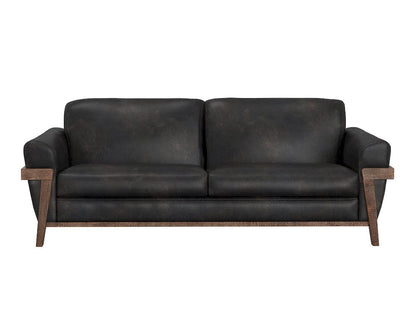 IFD  - Loft Brown  - Wooden Frame & Base, Sofa  - Black  - IUP644-SOF-216 view 3
