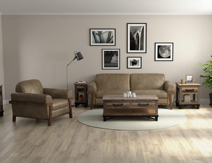 IFD - Loft Brown - Wooden Frame & Base, Sofa - IUP644-SOF-201 view 4