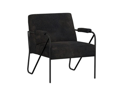 IFD  - Lotus  - Wooden Frame & Metal Base, Armchair  - Black  - IUP132-ACH-216 view 1