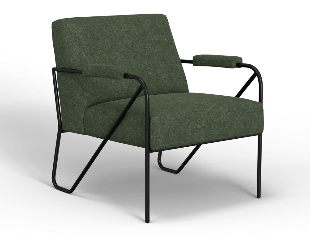 IFD - Lotus - Wooden Frame & Metal Base, Armchair - IUP132-ACH-111 view 1