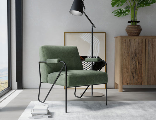 IFD - Lotus - Wooden Frame & Metal Base, Armchair - IUP132-ACH-111 view 2