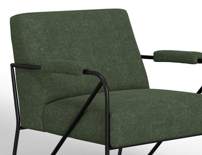 IFD - Lotus - Wooden Frame & Metal Base, Armchair - IUP132-ACH-111 view 3