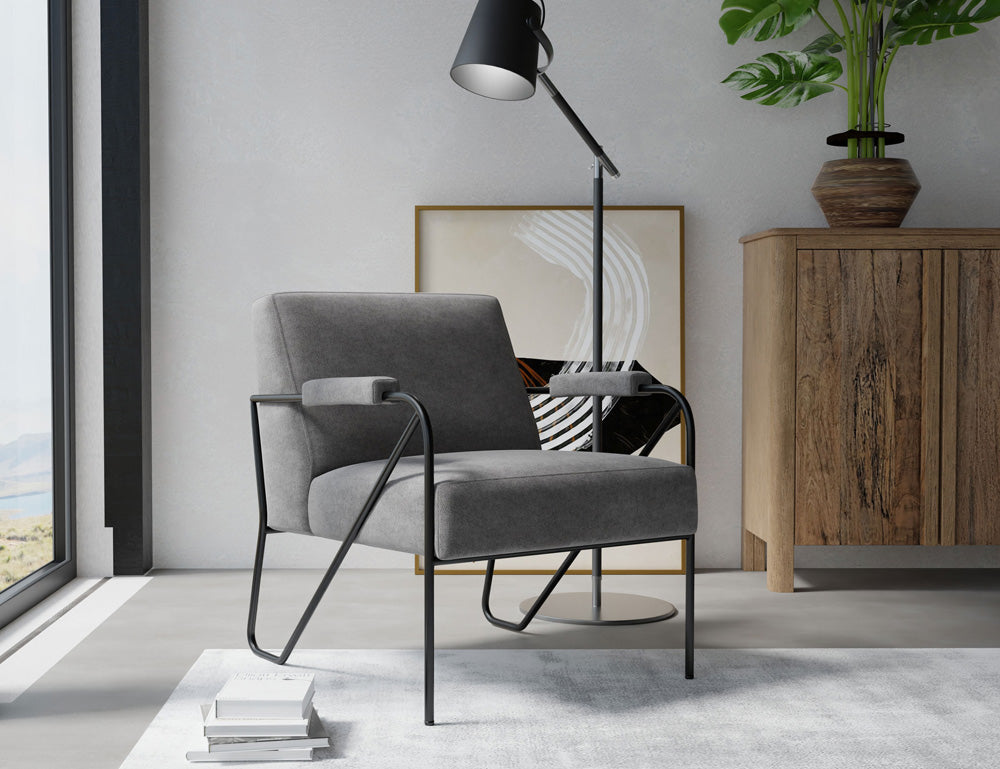 IFD - Lotus - Wooden Frame & Metal Base, Armchair - IUP132-ACH-121 view 2