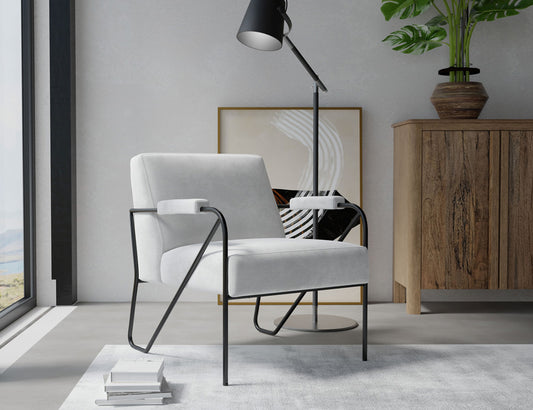 IFD - Lotus - Wooden Frame & Metal Base, Armchair - IUP132-ACH-131 view 2