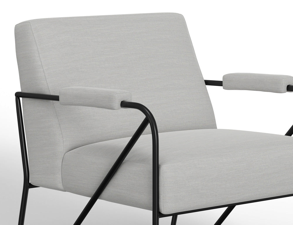 IFD - Lotus - Wooden Frame & Metal Base, Armchair - IUP132-ACH-131 view 3