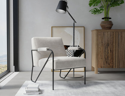 IFD - Lotus - Wooden Frame & Metal Base, Armchair - IUP132-ACH-161 view 2
