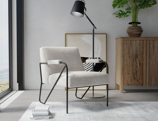 IFD - Lotus - Wooden Frame & Metal Base, Armchair - IUP132-ACH-161 view 2