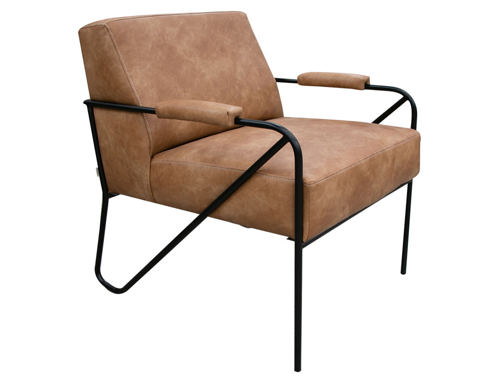 IFD - Lotus - Wooden Frame & Metal Base, Armchair - IUP132-ACH-202 view 1