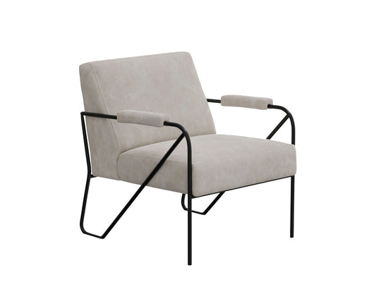 IFD - Lotus - Wooden Frame & Metal Base, Armchair - IUP132-ACH-210 view 1