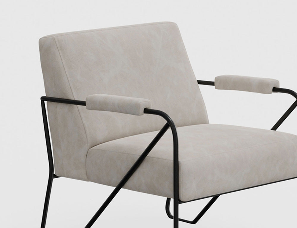 IFD - Lotus - Wooden Frame & Metal Base, Armchair - IUP132-ACH-210 view 3