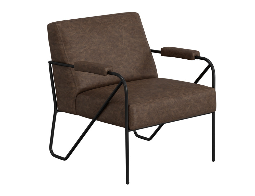 IFD - Lotus - Wooden Frame & Metal Base, Armchair - IUP132-ACH-212 view 1