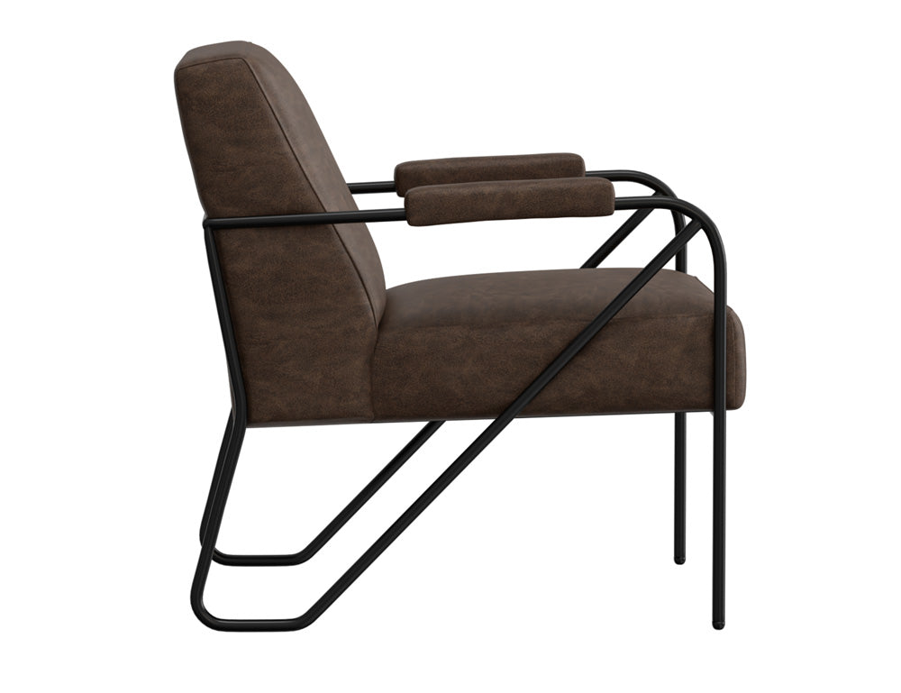 IFD - Lotus - Wooden Frame & Metal Base, Armchair - IUP132-ACH-212 view 3