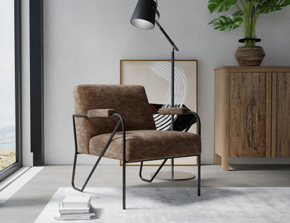IFD - Lotus - Wooden Frame & Metal Base, Armchair - IUP132-ACH-212 view 4