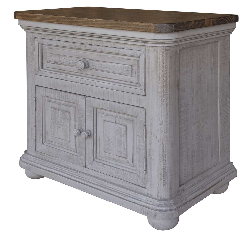 IFD - Luna Gray 1 Drawer, 2 Doors, Night Stand - IFD7651NTS view 1