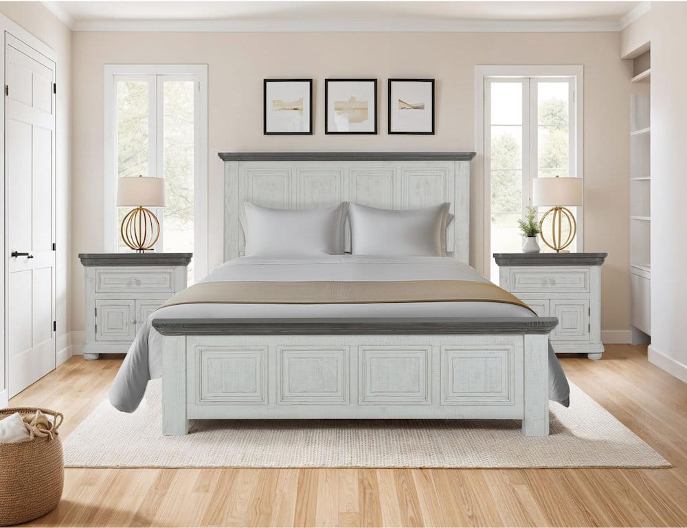 IFD  - Luna White  - 1 Drawer 2 Door Nightstand  - IFD768NTST view 3
