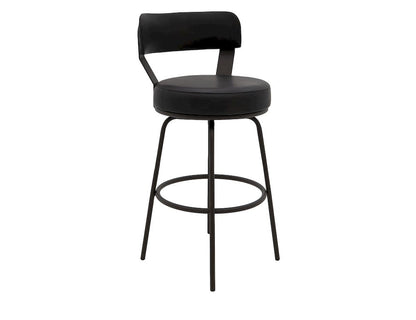 IFD  - Maison  - Wooden Frame & Metal Base, Barstool 24"  - Black  - IUP701-BST24-216 view 1