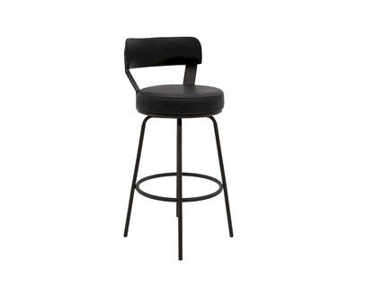 IFD  - Maison  - Wooden Frame & Metal Base, Barstool 30"  - Black  - IUP701-BST30-216 view 1