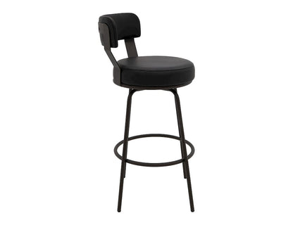 IFD  - Maison  - Wooden Frame & Metal Base, Barstool 30"  - Black  - IUP701-BST30-216 view 3