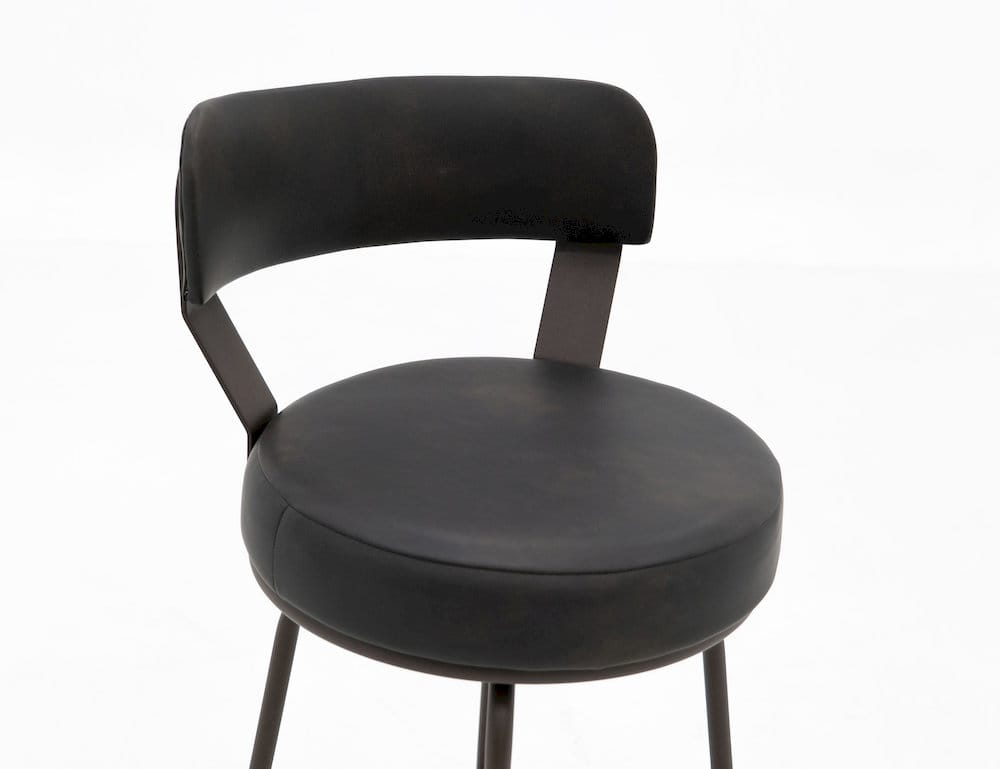 IFD  - Maison  - Wooden Frame & Metal Base, Barstool 30"  - Black  - IUP701-BST30-216 view 6