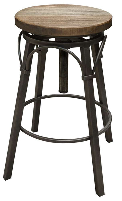 IFD - Marquez 24-30in Adjustable Swivel Stool, Wooden Seat, Straight Leg - IFD1141STL2430 veiw 1