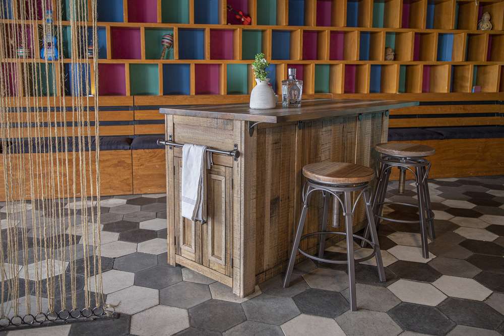 IFD - Marquez 24-30in Adjustable Swivel Stool, Wooden Seat, Straight Leg - IFD1141STL2430 veiw 2