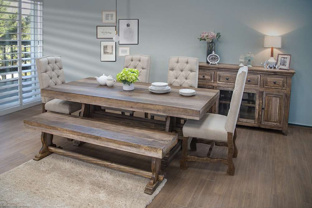 IFD - Marquez Solid Wood Bench - IFD435BENCH veiw 4