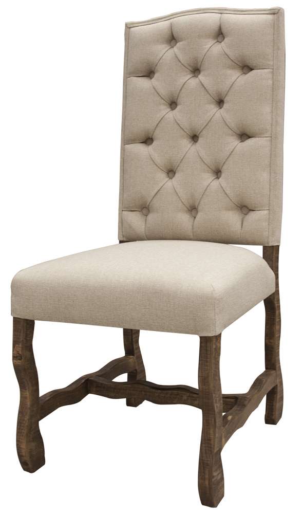 IFD - Marquez Uph. Chair W/Tufted Back, 100%Polyester (Set of 2) - IFD435CHAIR veiw 1