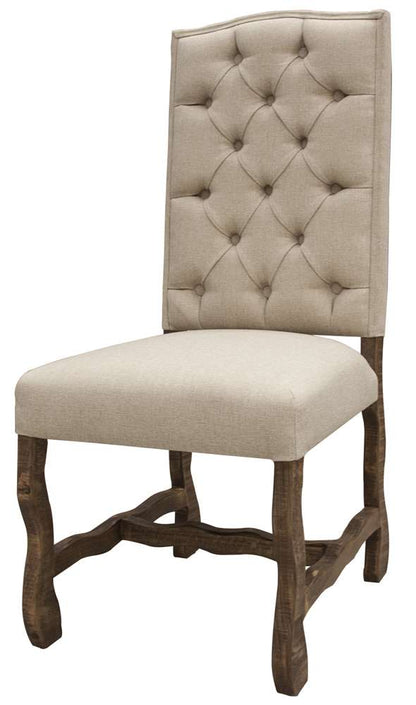 IFD - Marquez Uph. Chair W/Tufted Back, 100%Polyester (Set of 2) - IFD435CHAIR veiw 1