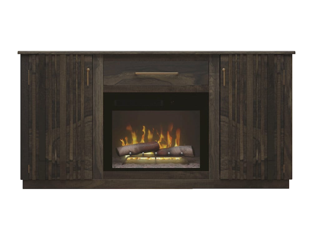 IFD  - Mezquite  - 1 Drawer, 2 Doors Fireplace TV  - Black  - IFD6631EFP70 view 1
