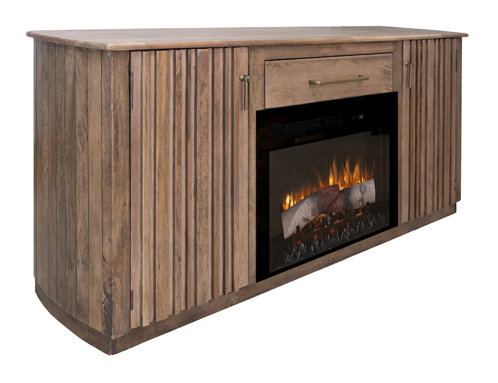IFD  - Mezquite  - 1 Drawer, 2 Doors Fireplace TV Stand 70