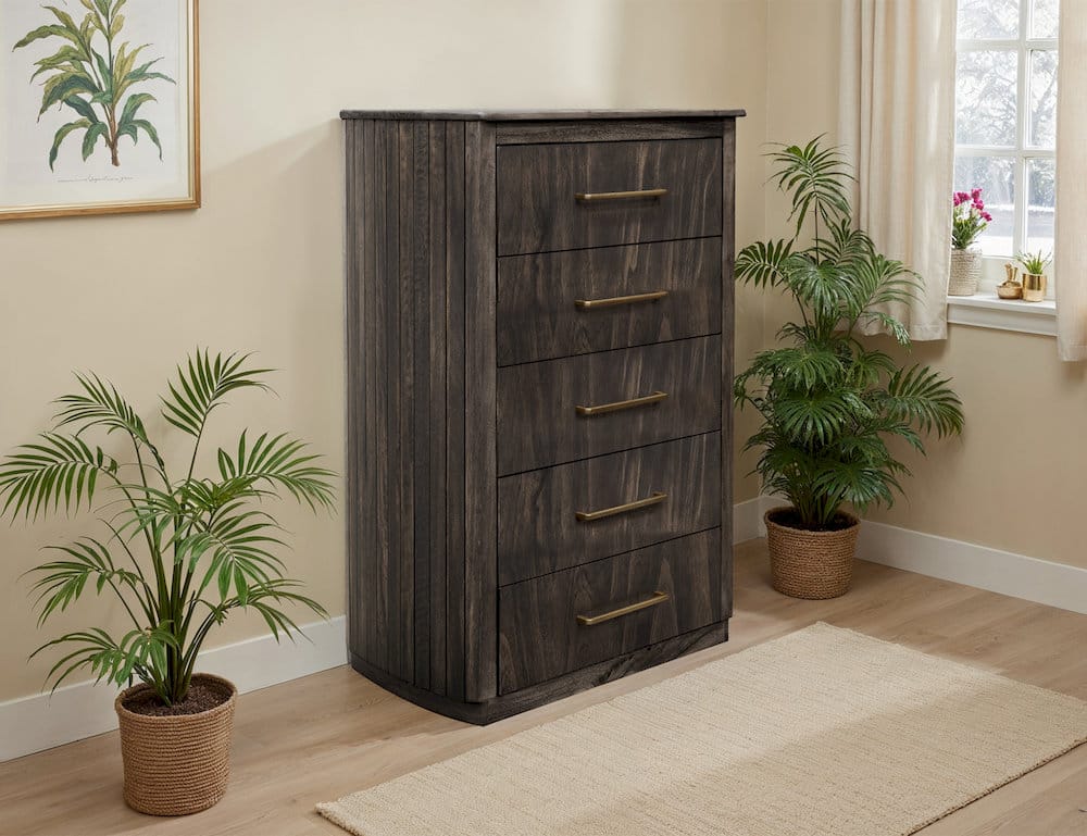 IFD  - Mezquite  - 5 Drawer Chest  - Black  - IFD6632CHT view 3