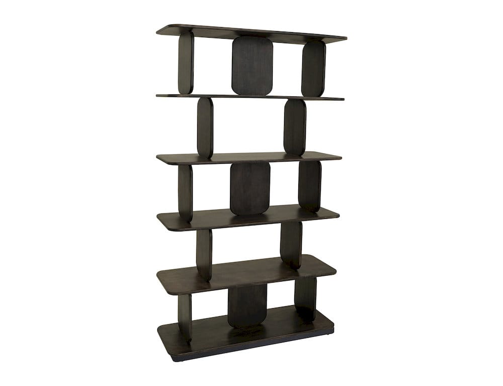 IFD  - Mezquite  - 5 Shelves, Bookcase  - Black  - IFD6631BKS view 1