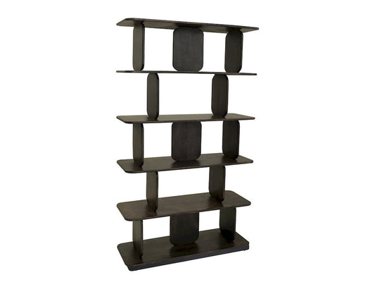 IFD  - Mezquite  - 5 Shelves, Bookcase  - Black  - IFD6631BKS view 1