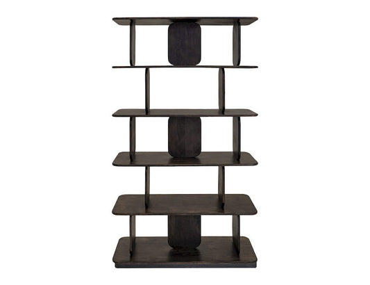 IFD  - Mezquite  - 5 Shelves, Bookcase  - Black  - IFD6631BKS view 2