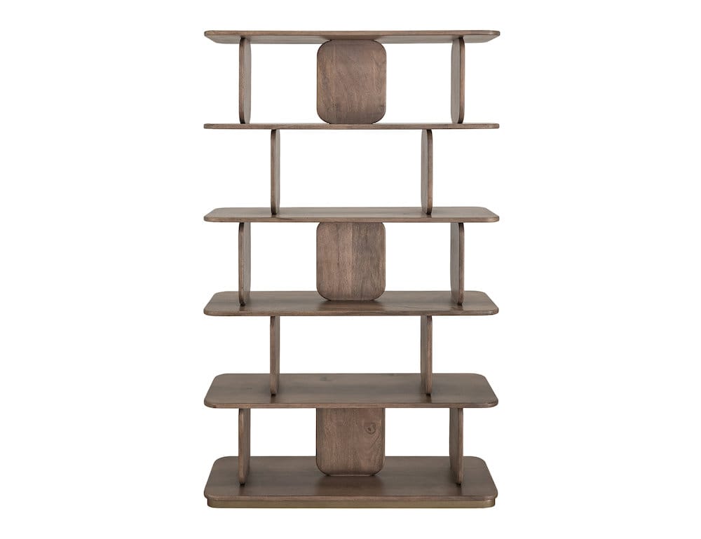 IFD  - Mezquite  - 5 Shelves, Bookcase  - Brown  - IFD6621BKS view 1