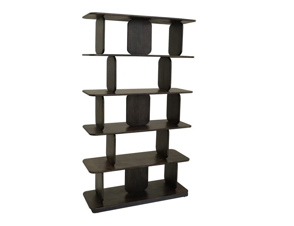 IFD - Mezquite - 5 Shelves, Bookcase in Oil Black - IFD6621BKSBK veiw 1