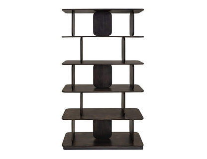 IFD - Mezquite - 5 Shelves, Bookcase in Oil Black - IFD6621BKSBK veiw 2