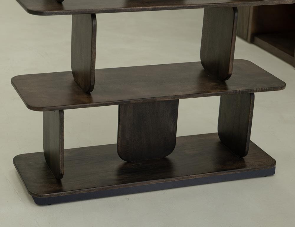 IFD - Mezquite - 5 Shelves, Bookcase in Oil Black - IFD6621BKSBK veiw 4