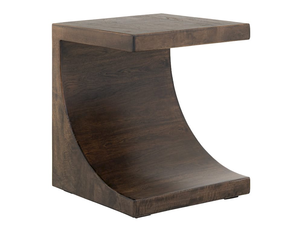 IFD  - Mezquite  - Wooden Chairside Table  - Black  - IFD6631CST view 2