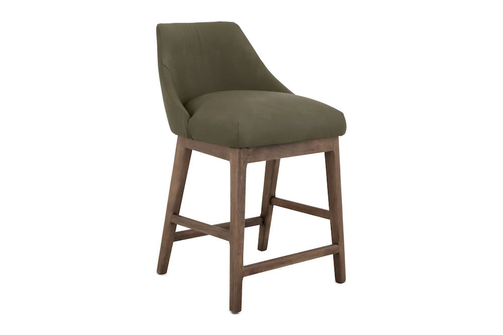 IFD  - Mezquite  - Wooden Frame, Barstool 24"  - Brown/Green  - IUP662-BST24-232 view 1