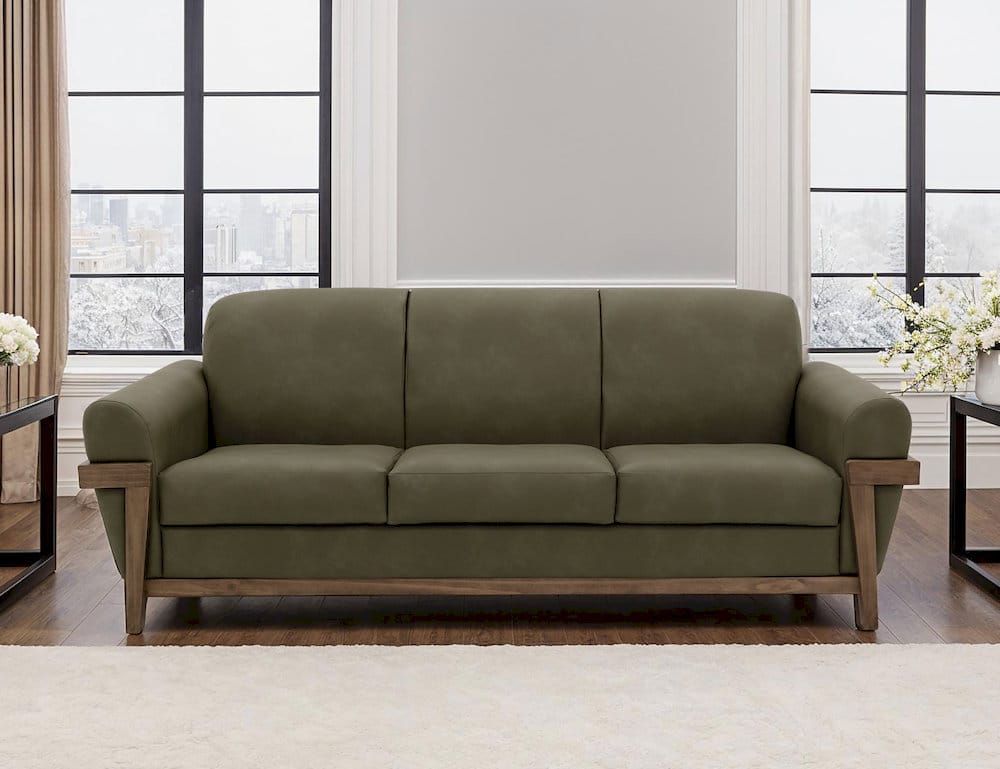 IFD  - Mezquite  - Wooden Frame & Base, Sofa  - Green  - IUP662-SOF-232 view 3