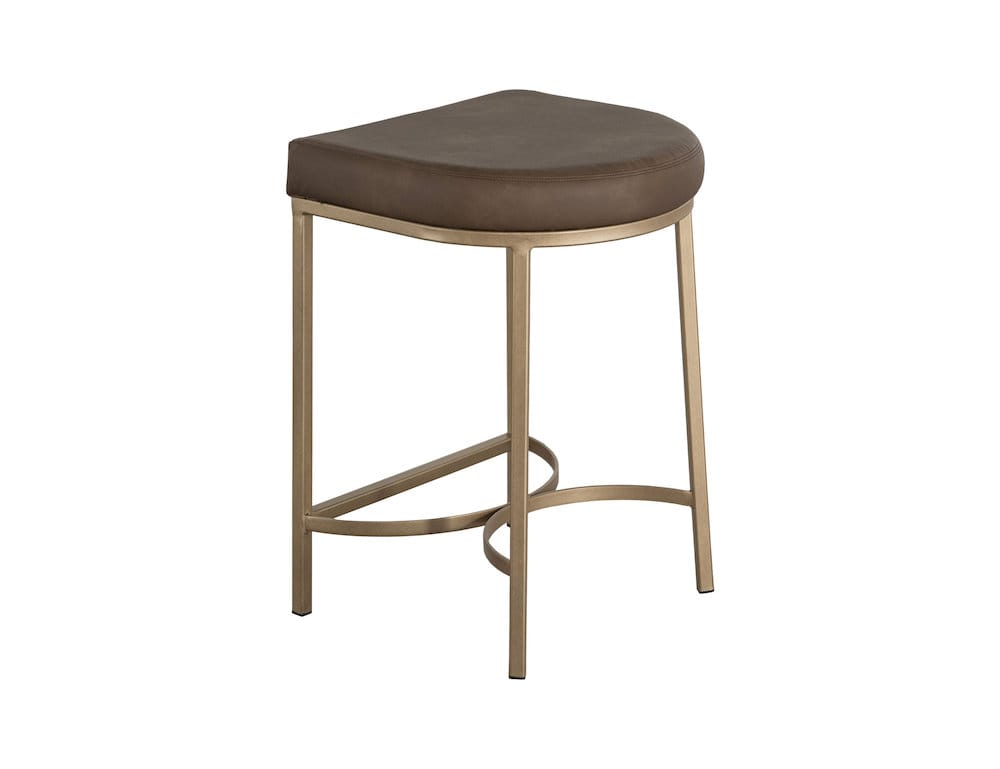 IFD  - Mezquite  - Wooden Frame & Metal Base, 24" Stool  - Brown  - IUP662-STL24-231 view 2