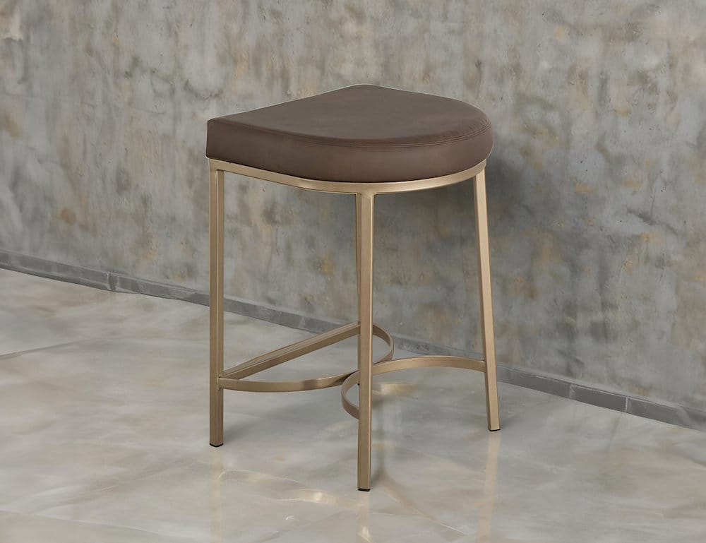 IFD  - Mezquite  - Wooden Frame & Metal Base, 24" Stool  - Brown  - IUP662-STL24-231 view 3